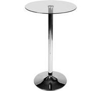 CLP Table en verre ronde avec hauteur de 105 cm , Verre clair Verre clair G