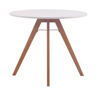 CLP Table Ronde de Cuisine Viktor - Table de Salle à Manger avec Plateau en MDF - Table de Bistro Pieds en Bois de Chêne - Taille :, Taille:90 cm