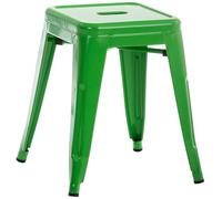 CLP Tabouret Armin I Tabouret métallique empilable et Facile d'entretien I Tabouret empilable pouvant Supporter jusqu'à 200 kg, Couleur:Vert