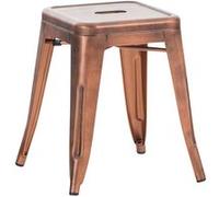 CLP Tabouret Armin I Tabouret métallique empilable et Facile d'entretien I Tabouret empilable pouvant Supporter jusqu'à 200 kg, Couleur:cuivre