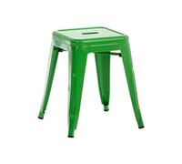 CLP Tabouret bas au style industriel Armin Métal , Vert