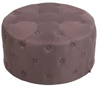 CLP Tabouret bas Style Chesterfield Korsika , Marron/Tissu