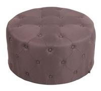 CLP Tabouret bas Style Chesterfield Korsika , Marron/Tissu Marron G