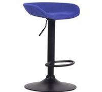 CLP Tabouret de bar Anaheim feutre , Noir/Bleu