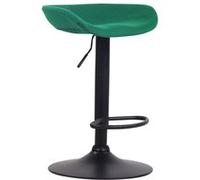 CLP Tabouret de bar Anaheim feutre , Noir/Vert Vert G
