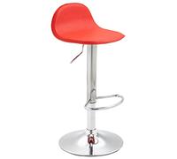 Tabouret De Bar - CONFRANCON V2 (Rouge) - Réglable en hauteur - Simili