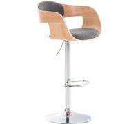 CLP Tabouret de bar Kingston Tissu , Nature / Gris clair Nature / Gris clair G