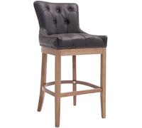CLP Tabouret de bar Lakewood antique-clair cuir véritable , Marron