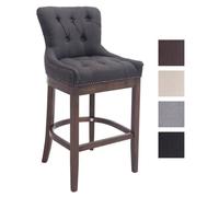 -CLP-Tabouret de bar Lakewood tissu Piètement antique-Array