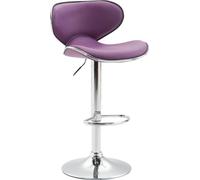 CLP Tabouret de bar Las Vegas V2 avec repose-pieds,rouge bordeaux blanc