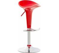 CLP Tabouret de bar Saddle avec assise pivotante en tissu synthétique et repose-pieds,blanc