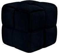 CLP Tabouret Forinta en Velours côtelé, carré et rembourré, Design Moderne Beige, Assise Confortable pour Salon et Chambre Couleur:Anthracite
