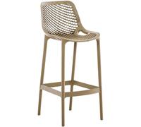 Tabouret De Bar - GORSLEE - Taupe - Beige - Tissu - GARNERANS