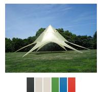 Clp tente de fêtes en forme d'étoile, 10m, choisissez entre jusqu'à 5 couleurs crème