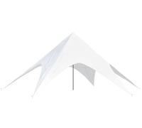 CLP Tente De Jardin en Forme D'Etoile 12m De Diamètre I Tente De Cérémonies en Polyster Résistante Aux Intempéries I Hauteur 5 M, Couleur:Blanc
