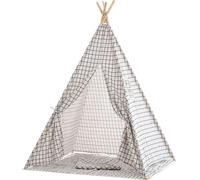Tente Tipi Esna pour enfants , Gris à Carreaux