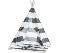CLP Tente de jeu Esna avec fenêtre Indoor,gris rayé
