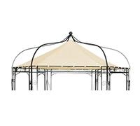 CLP Toit de Rechange pour pavillon Hexagonal | Toit Textile pour pavillon Manley + Dudley | Protection Contre Les intempéries pour pavillon de Jardin, Couleur:crème