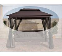 CLP Toit en tissu pour balancelle Kenia,marron