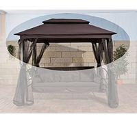 CLP Toiture De Rechange pour La Balancelle Kenia I Toiture pour Escarlopette I Tente de Rideau pour Balançoire I Etanchéité Et UV Protection, Couleur:Marron