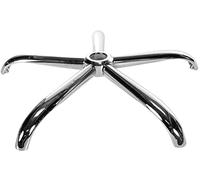 CLP Tourniquet De Base pour Sièges De Bureaux en Métal I Base De Support avec Ressort A Gaz 50 mm I Pied De Rechange Rond, Couleur:Chrome