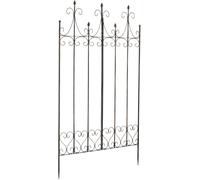 CLP Treillis en métal, Hauteur 130 cm Flieder, Support Stable pour Plantes grimpantes, clôture pour Plantes grimpantes en Style campagnard, Couleur:Bronze