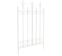 CLP Treillis en métal, Hauteur 130 cm Flieder, Support Stable pour Plantes grimpantes, clôture pour Plantes grimpantes en Style campagnard, Couleur:Blanc