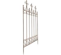 CLP Treillis en métal, Hauteur 130 cm Flieder, Support Stable pour Plantes grimpantes, clôture pour Plantes grimpantes en Style campagnard, Couleur:Marron Antique
