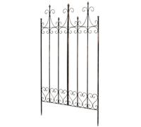 CLP Treillis Metall Flieder H 130 cm, Support Stable pour Plantes grimpantes, prémonté, Style Campagne, Espalier Brise-Vue, Couleur:Bronze