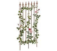 Treillis de Jardin Elisa en Fer Robuste - Tuteur pour Plantes Grimpantes Taille 100 x 50 cm - Support ŕ Rosiers - Différentes Couleurs:, Couleur:Marron Antique