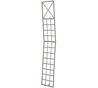 CLP Treillis métallique 200 cm de Haut Trigo, Support Robuste pour Plantes grimpantes, Fixation Murale, Style Moderne, Couleur:Vert Antique