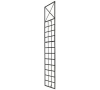 CLP Treillis métallique 200 cm de Haut Trigo, Support Robuste pour Plantes grimpantes, Fixation Murale, Style Moderne, Couleur:Bronze