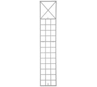 CLP Treillis métallique 200 cm de Haut Trigo, Support Robuste pour Plantes grimpantes, Fixation Murale, Style Moderne, Couleur:Blanc