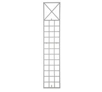 CLP Treillis métallique 200 cm de Haut Trigo, Support Robuste pour Plantes grimpantes, Fixation Murale, Style Moderne, Couleur:Blanc