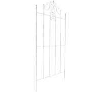 CLP Treillis métallique de 170 cm de Haut Paula, Support Stable pour Plantes grimpantes, clôture pour Treillis de Style campagnard, Couleur:Blanc Antique