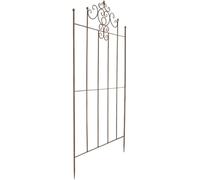 CLP Treillis métallique de 170 cm de Haut Paula, Support Stable pour Plantes grimpantes, clôture pour Treillis de Style campagnard, Couleur:Marron Antique