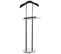 CLP Valet de Nuit, Valet de Nuit Rodrigo, Valet de Nuit en Métal et Bois, Valet Chambre en Bois, Garde-Robe en Bois, Porte Manteau, Garde Robe de Couloir, Hauteur 109 cm:, Couleur:wenge