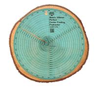 CLPA Outil de recherche de centre de cercle de 350 mm clairement imprimé, rapporteur et outil de fabrication de cercles et boussole pour le travail du bois et le tournage du bois. Trouvez le centre du