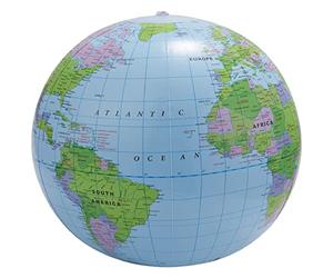 CLPEEN 16 pouces Globe terrestre Jouet de globe gonflable Globe de formation geographie Globe terrestre de formation 40 cm
