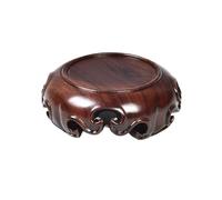 CLQYXRMVC Présentoirs pour bonsaïs Base Ronde en Palissandre sculpté for vases, Services à thé, Artisanat, présentoir Socles pour bonsaïs(Grand)