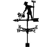 CLRAWSHB Girouette rétro en métal pour Maison, Toit extérieur, Outil de Mesure du Vent, décoration, girouette Indiquant la Direction du Vent, girouette de Jardin