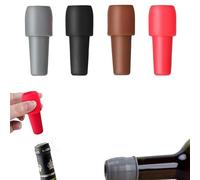 CLRZOL Reusable Sparkling Wine Bottle Stopper, Wine Stoppers for Wine Bottles, Silicone Wine Stopper Wine Bottle Stopper for Beer Champagne Prosecco Home Use (4 Pcs)