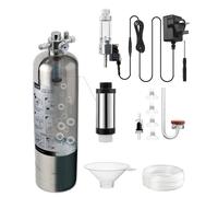 Clscea Générateur de système de CO2 pour aquarium, réacteur de dioxyde de carbone en acier inoxydable avec électrovanne régulateur pour plantes d'aquarium (G600S), kit d'aquarium CO2