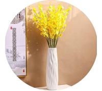 CLSDRZC 17.7 in Large Floor Vase, White Ceramic Vases, Sophisticated Vessel for Decorative Branches and Dried(White)