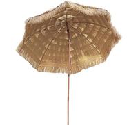 CLSDRZC 2.4m Thatch Beach Tropical Raffia Imitation Straw Umbrella, Patio with Tilt Function, Very Suitable for Beaches, Terraces, Decks, Gardens