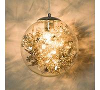 CLSDRZC 3D Multicolor Creative Glass Ceiling Lights Lamp Shade Chandelier Minimalist Art Lights,Silver-25 * 24cm