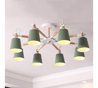 CLSDRZC 8 Heads Nordic Chandelier Garden Solid Wood aron Chandelier Study Bedroom 's Room Chandelier,D-8 Heads