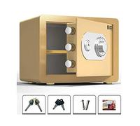 CLSDRZC, Armoire numérique de sécurité imperméable Ignifuge, Acier Complet en Acier, dépôt antivol avec Code clé mécanique, Banque Domestique Officier