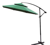 CLSDRZC Beach Adjustable Angle, Heavy Iron Bracket, Double Top Cover, Circulation Ventilation, Banana Terrace Parasol, Market Umbrella, Garden Umbrella，Wine Red