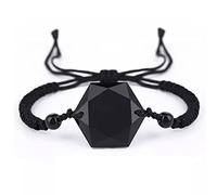 CLSDRZC Bracelet Feng Shui Obsidian Wealth Bracelet Star of David/Hexagon Bracelet Bracelet Chakra Bracelet Amulet Lucky Ajustement Ward Off Evil Bracelet Men Women